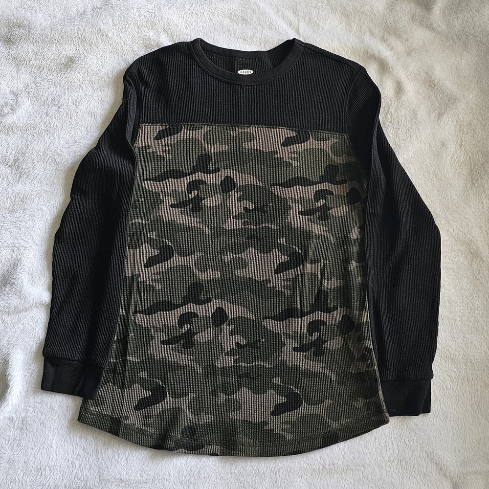 Old Navy Black Ribbed Knit Top